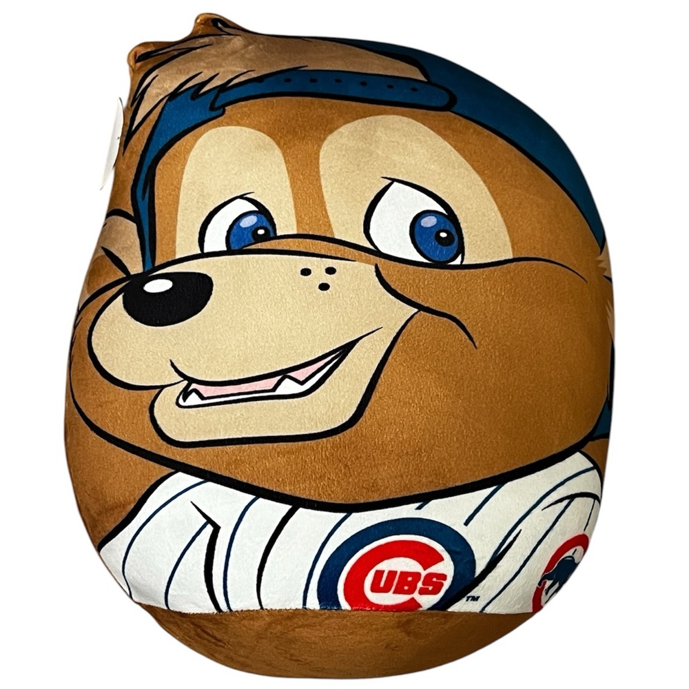 NWT Official MLB Baseball Merch Chicago Cubs Squish Stuffie Throw Pillow Plush